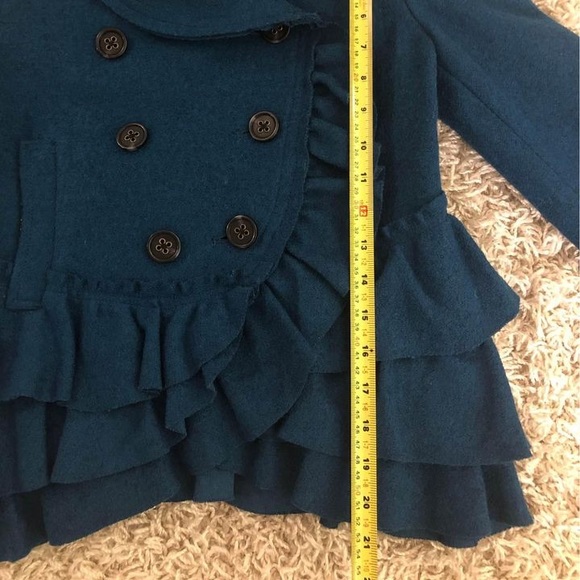 Anthropologie Elevenses Ruffle Jacket size 4 - Picture 3 of 7
